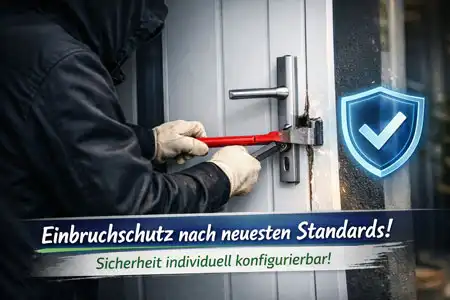 Sichere Haustüren aus Aluminium